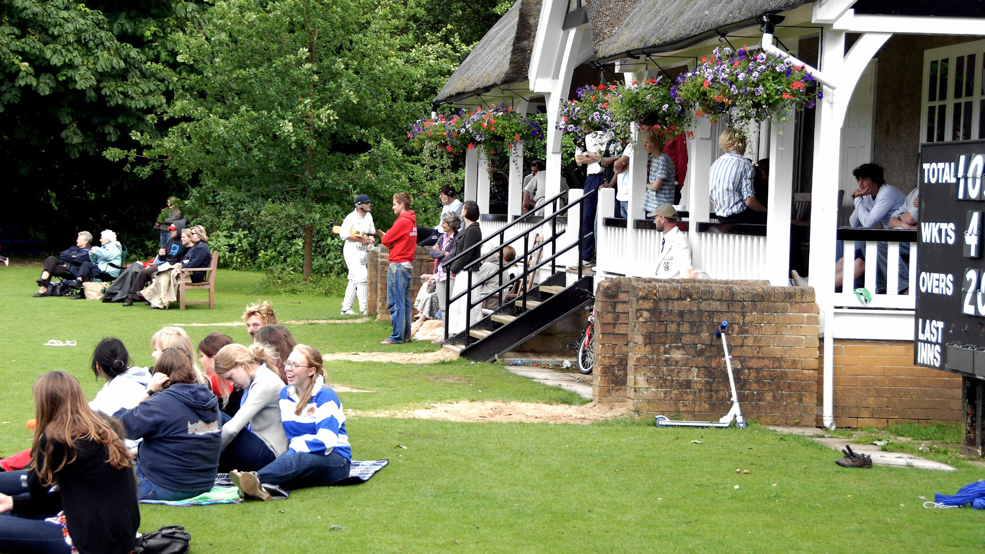 reunion at a cricket match