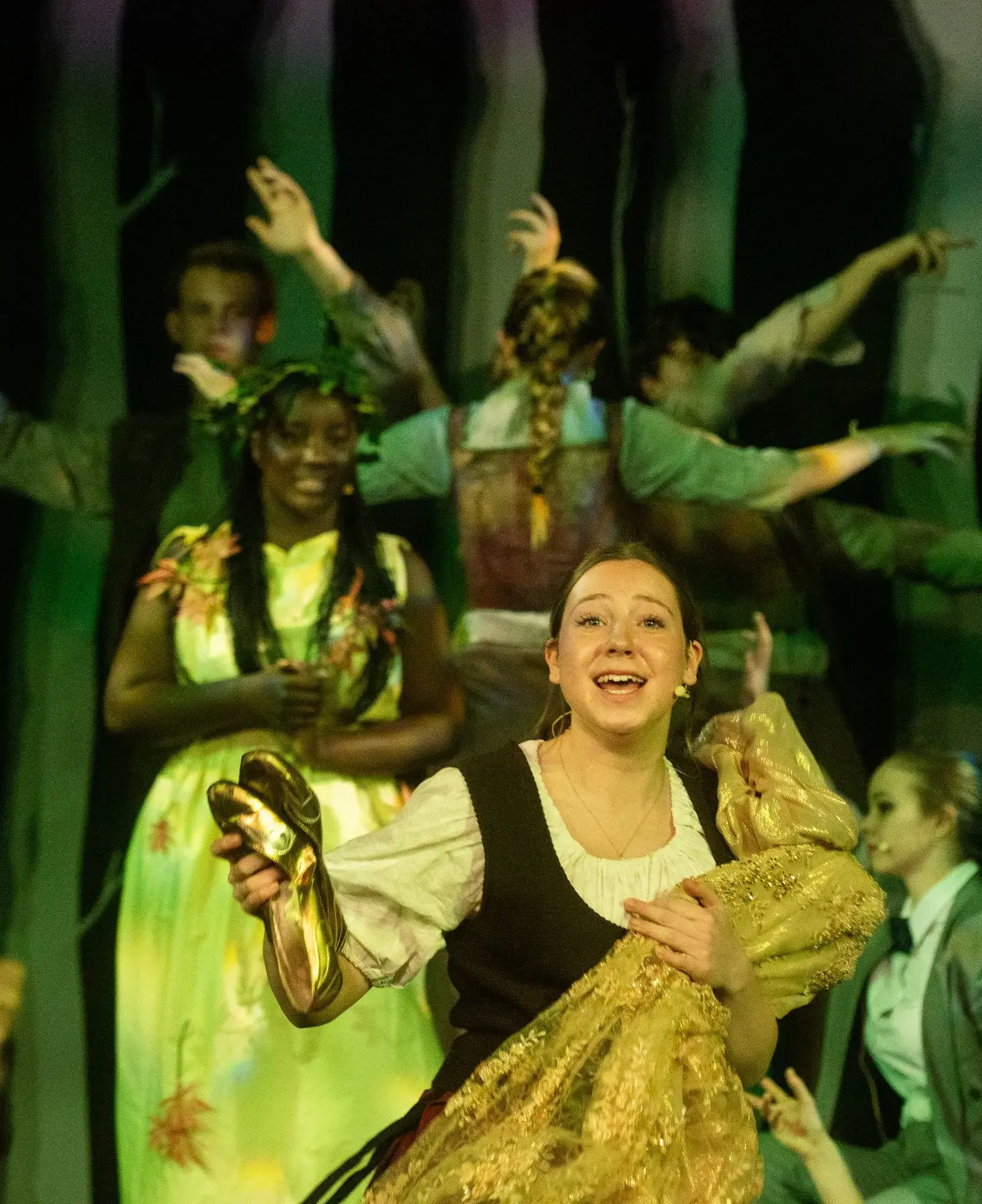 pupils acting on stage