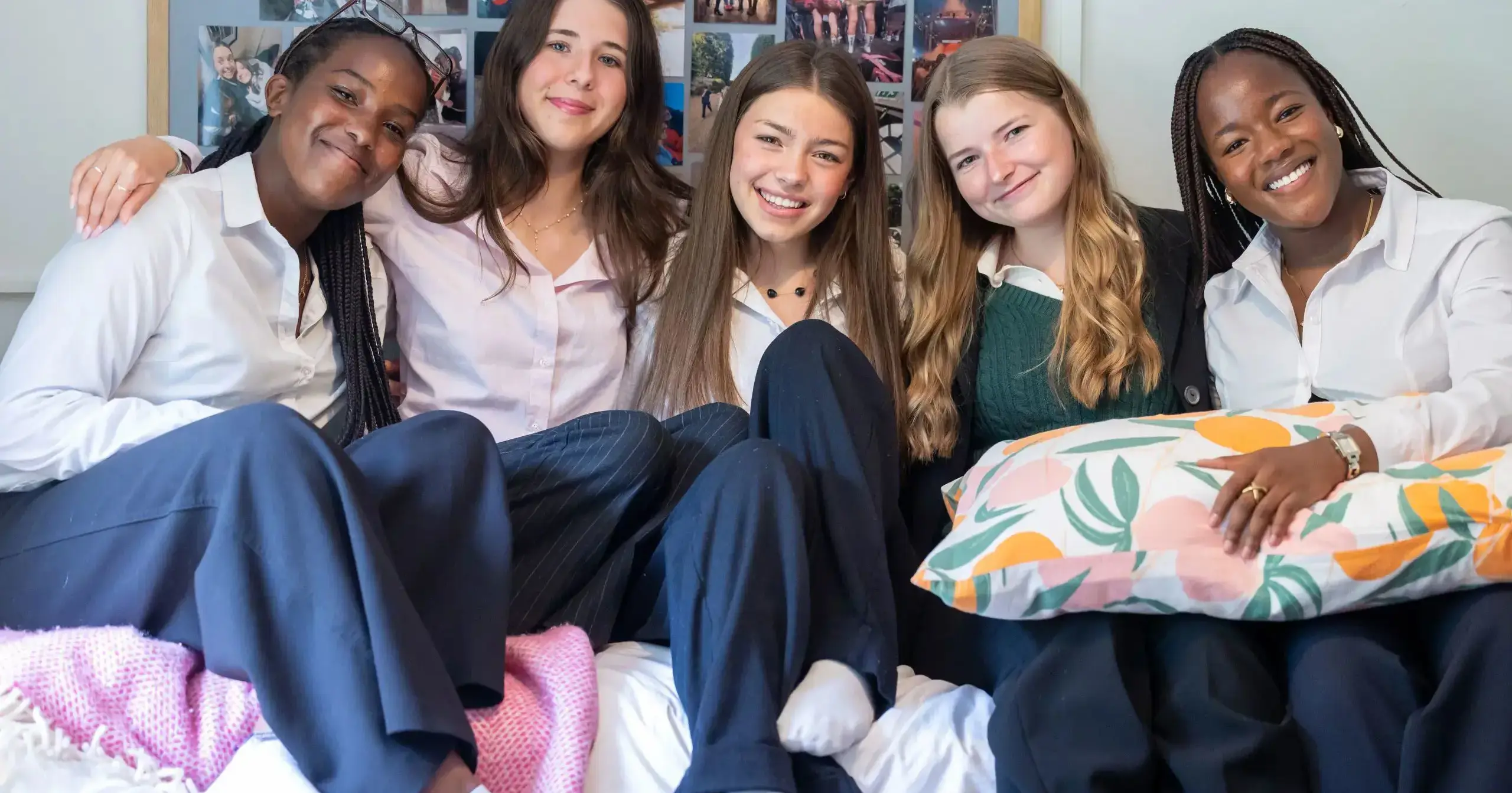 Group of girls in bedroom