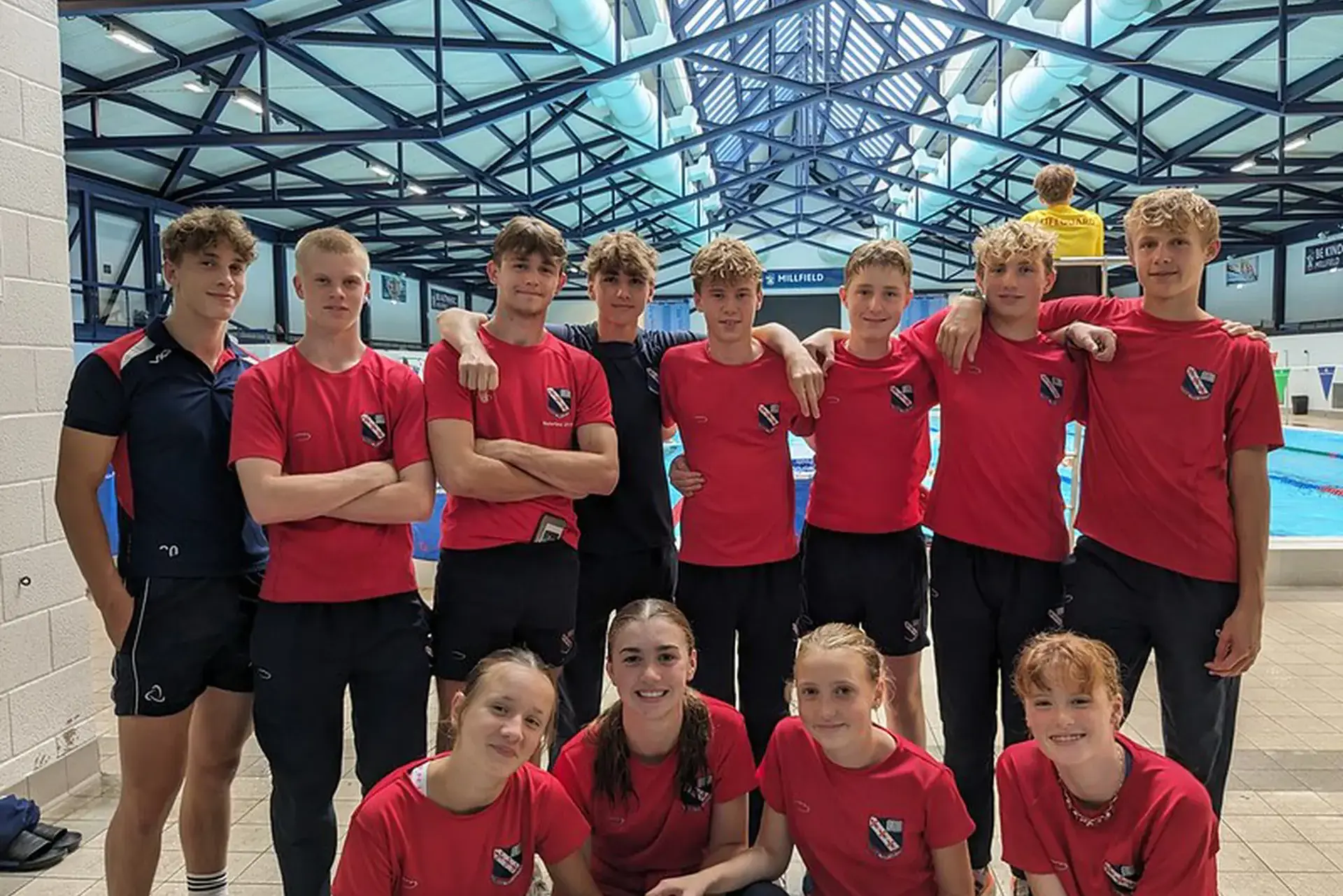 swimming class photograph